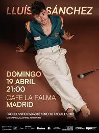 Concierto Lluis Sánchez en Café La Palma (Madrid) · 19 de abril, 2026