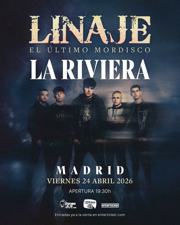 Concierto de Linaje en Sala La Riviera (Madrid) · 24 de abril, 2026