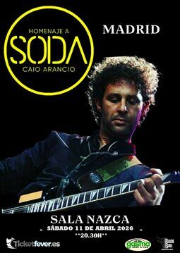 Caio Arancio ‘Tributo Soda Stereo’ en Sala Nazca (Madrid) · 11 de abril, 2026
