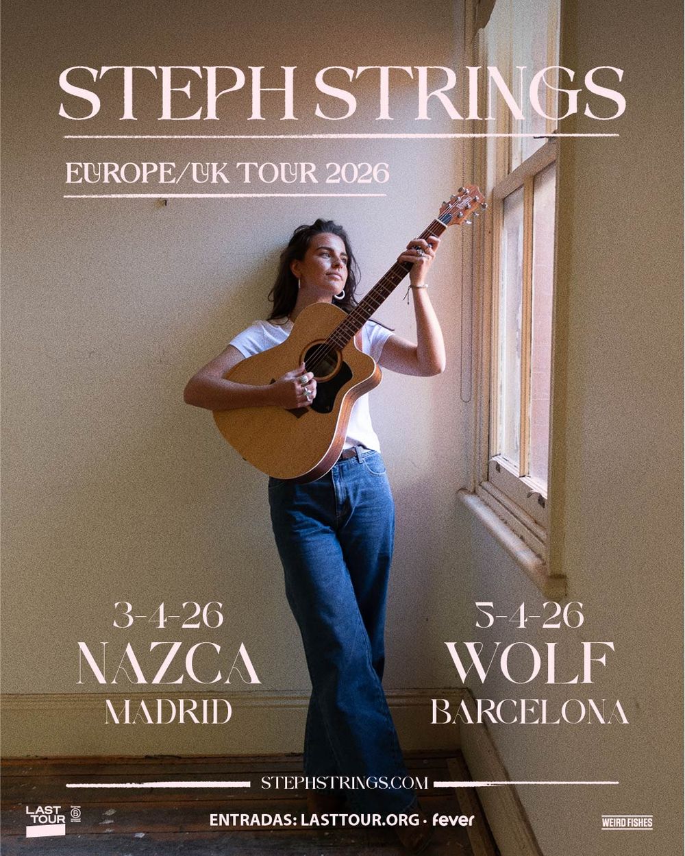 Concierto de Steph Strings en Sala Nazca (Madrid) · 03 de abril, 2026