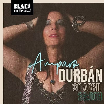 Concierto de Amparo Durbán en Black Note Club (Valencia) · 30 de abril, 2026