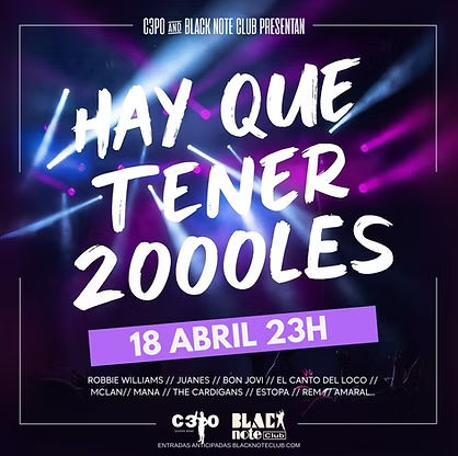 Concierto de C3po en Black Note Club (Valencia) · 18 de abril, 2026