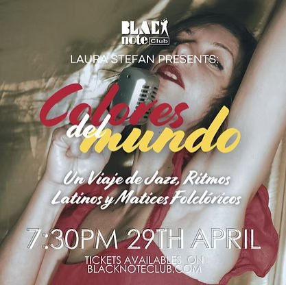 Concierto de Laura Stefan en Black Note Club (Valencia) · 29 de abril, 2026