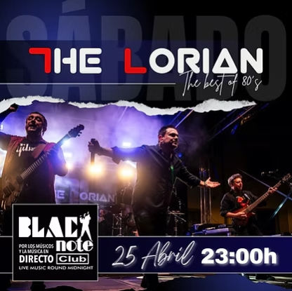 Concierto de The Lorian en Black Note Club (Valencia) · 25 de abril, 2026