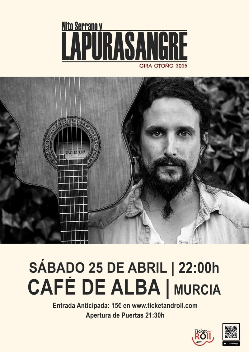Concierto de LaPuraSangre en Café de Alba (Murcia) · 25 de abril, 2026