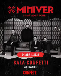 Concierto de Miniver en Confetti Playa (Alicante) · 24 de abril, 2026