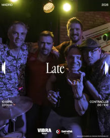 Concierto de Late en Contraclub (Madrid) · 10 de abril, 2026