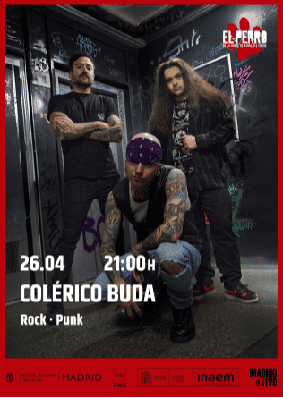Concierto de Colérico Buda en El Perro de la parte de Atrás (Madrid) · 26 de abril, 2026