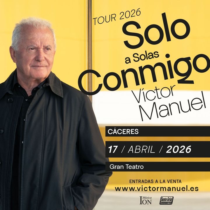 Concierto de Víctor Manuel en Gran Teatro Cáceres (Cáceres) · 17 de abril, 2026