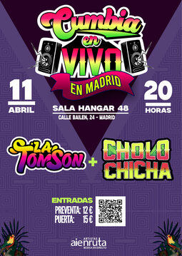 Concierto de La Cholo Chicha + La Tom Son en Hangar 48 (Madrid) · 11 de abril, 2026