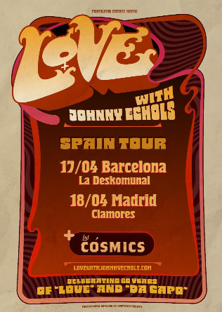 Concierto de Love with Johnny Echols en La Deskomunal (Barcelona) · 17 de abril, 2026