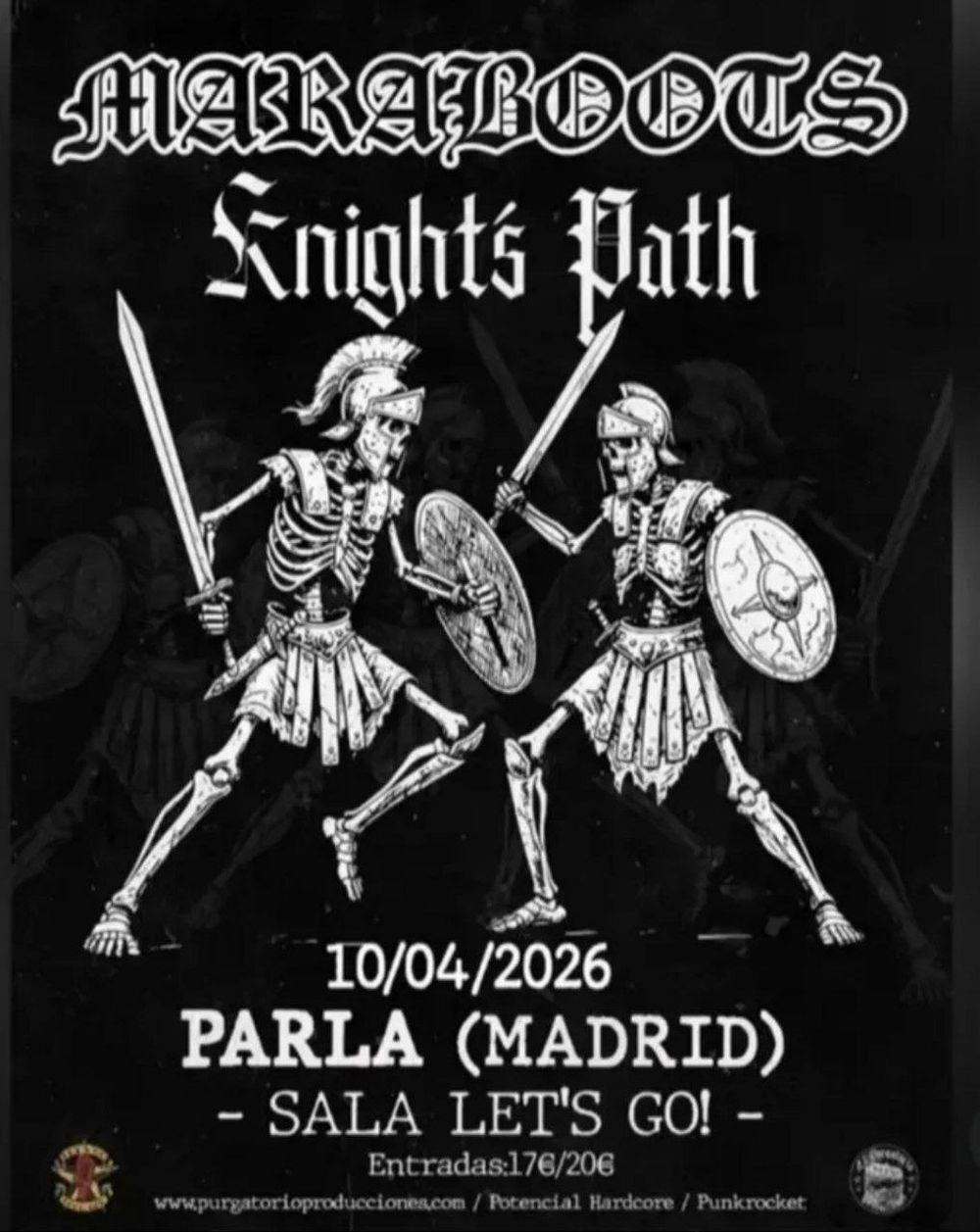Concierto de Maraboots + Komando Skizzo en Let’s Go (Parla) · 10 de abril, 2026