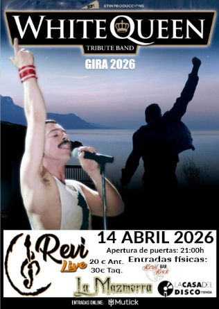 White Queen ‘Tributo Queen’ en Sala Revi Live (Madrid) · 14 de abril, 2026