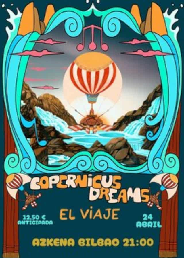Concierto de Copernicus Dreams en Sala Azkena (Bilbao) · 24 de abril, 2026