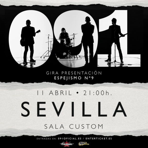 Concierto de 091 en Sala Custom (Sevilla) · 11 de abril, 2026