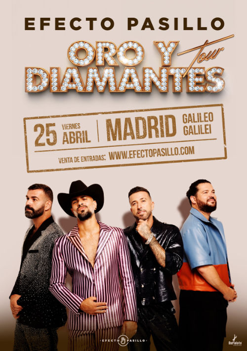 Concierto de Efecto Pasillo en Sala Galileo (Madrid) · 25 de abril, 2026