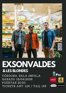 Concierto de Exonvaldes en Sala Impala (Córdoba) · 18 de abril, 2026