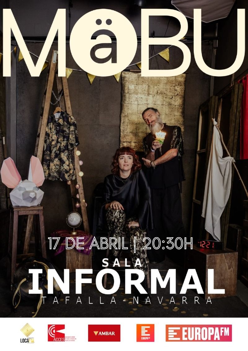 Concierto de Mäbu en Sala Informal (Tafalla) · 17 de abril, 2026