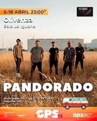 Concierto de Pandorado en Sala La Iguana (Olivenza) · 18 de abril, 2026