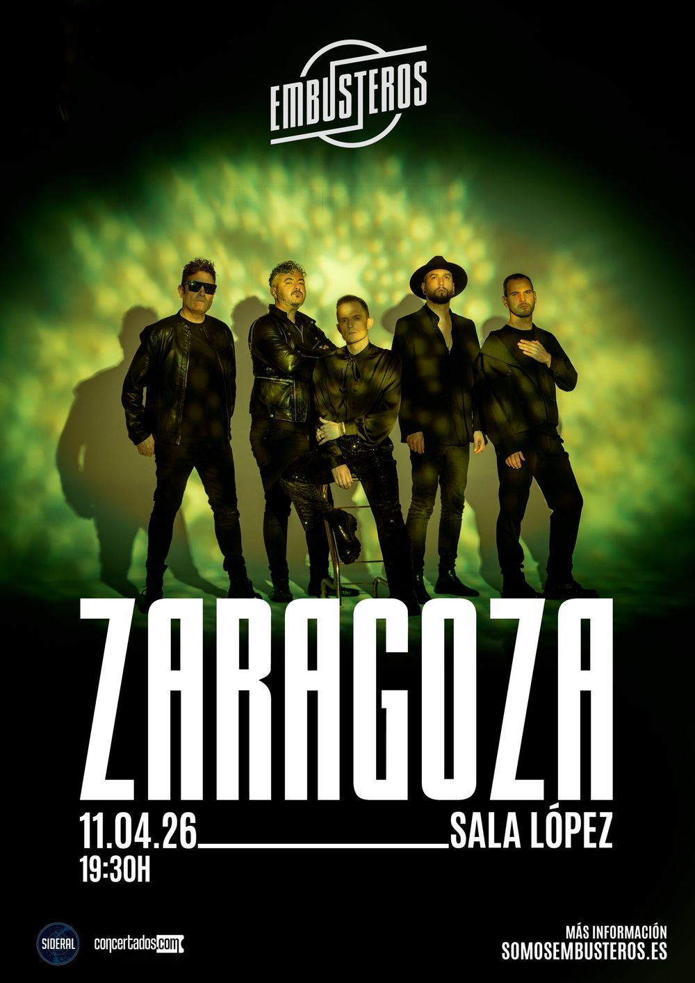 Concierto de Embusteros en Sala López (Zaragoza) · 11 de abril, 2026