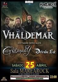 Concierto de Vhäldemar + Cain’s Dinasty en Sala Marearock (Alicante) · 25 de abril, 2026