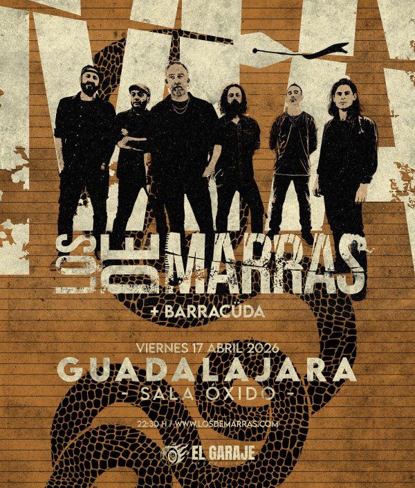 Concierto de Los de Marras en Sala Óxido (Guadalajara) · 17 de abril, 2026