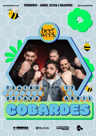 Concierto de Cobardes en Teatro Eslava (Madrid) · 17 de abril, 2026
