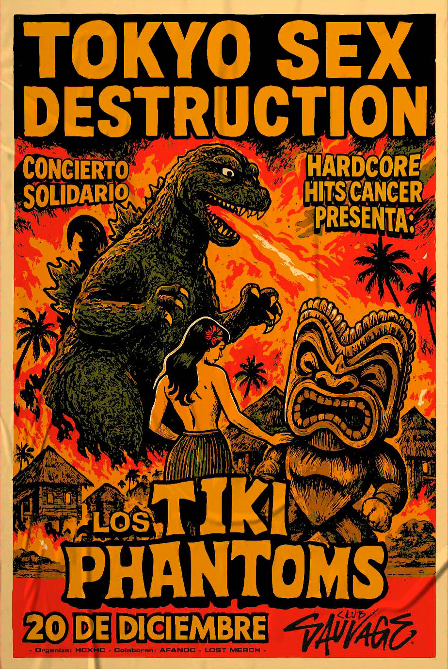 Diciembre-20 / Club Sauvage / Tokyo Sex Destruction + Los Tiki Phantoms / Barcelona 2025