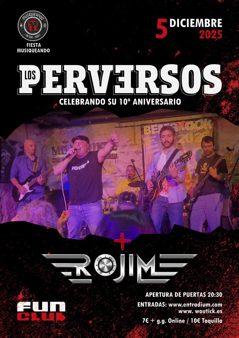 Diciembre-5 / Fun Club / Los Perversos + Ojim / Sevilla 2025