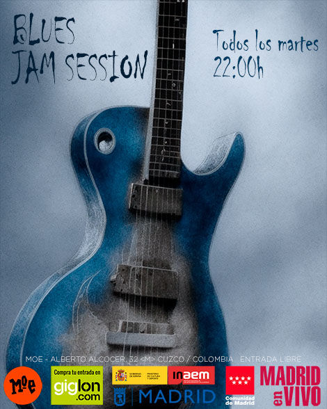 Diciembre-2 / Moe Club / Tonky Blues Band: Jam Session / Madrid 2025