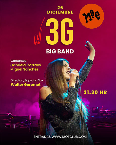 Diciembre-26 / Moe Club / WS-3G-Big Band / Madrid 2025