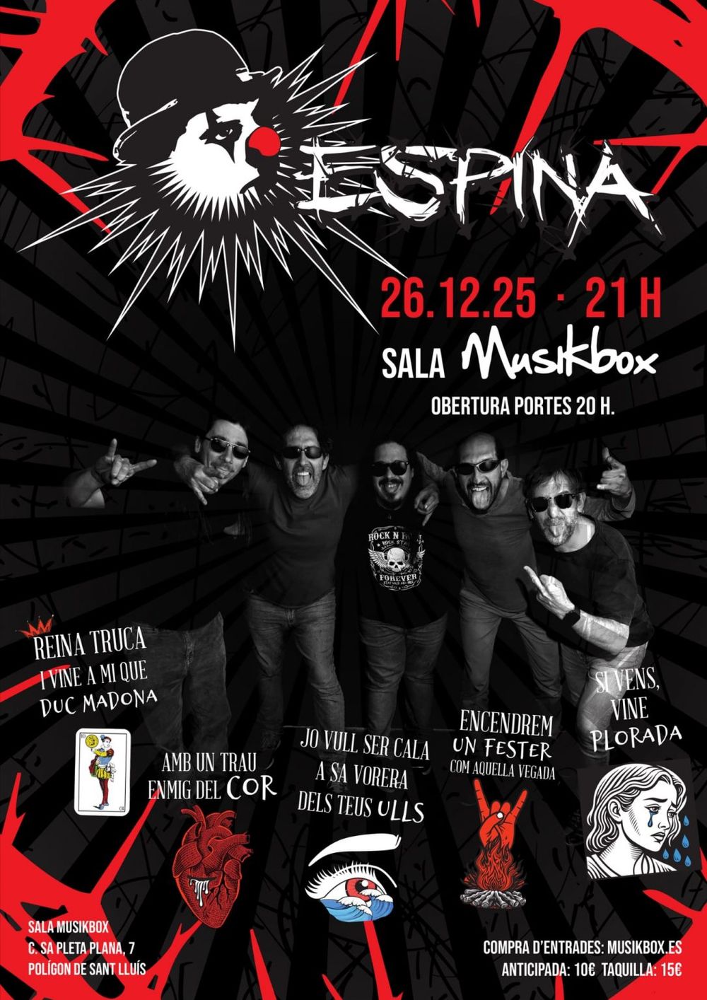 Diciembre-26 / Sala Musikbox / Espina / Menorca 2025
