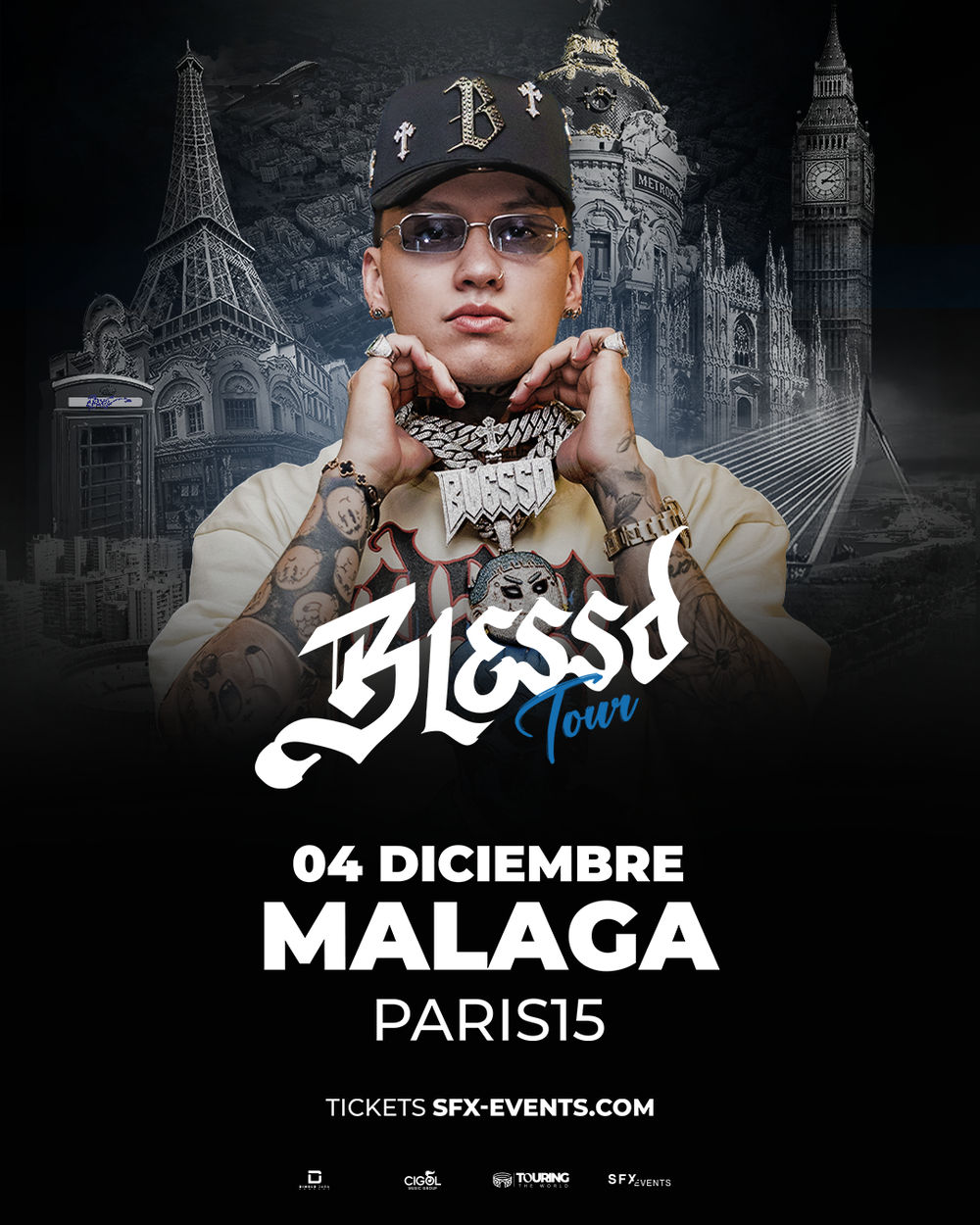 Diciembre-4 / Sala Paris 15 / Blessd / Malaga 2025