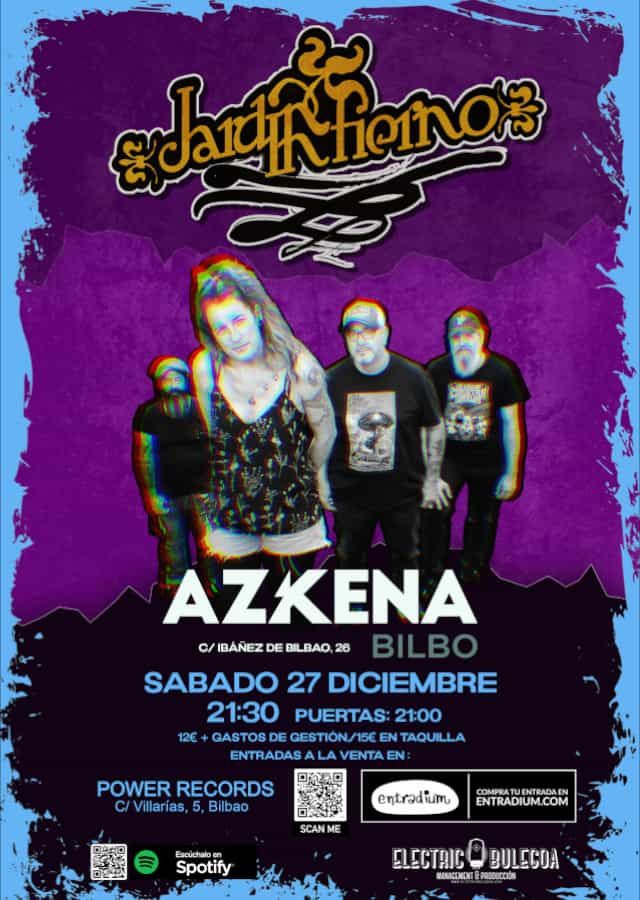 Diciembre-27 / Sala Azkena / Jardín Infierno / Bilbao 2025