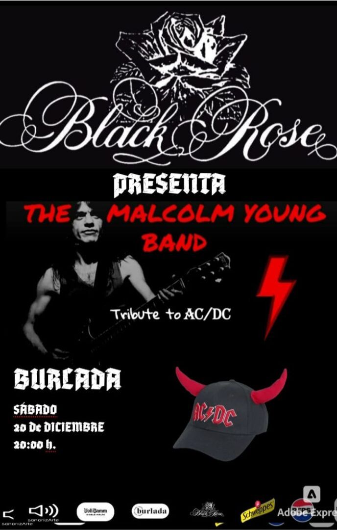 Diciembre-20 / Sala Black Rose / The Malcolm Young Band (Tributo AC/DC) / Burlada, Navarra 2025