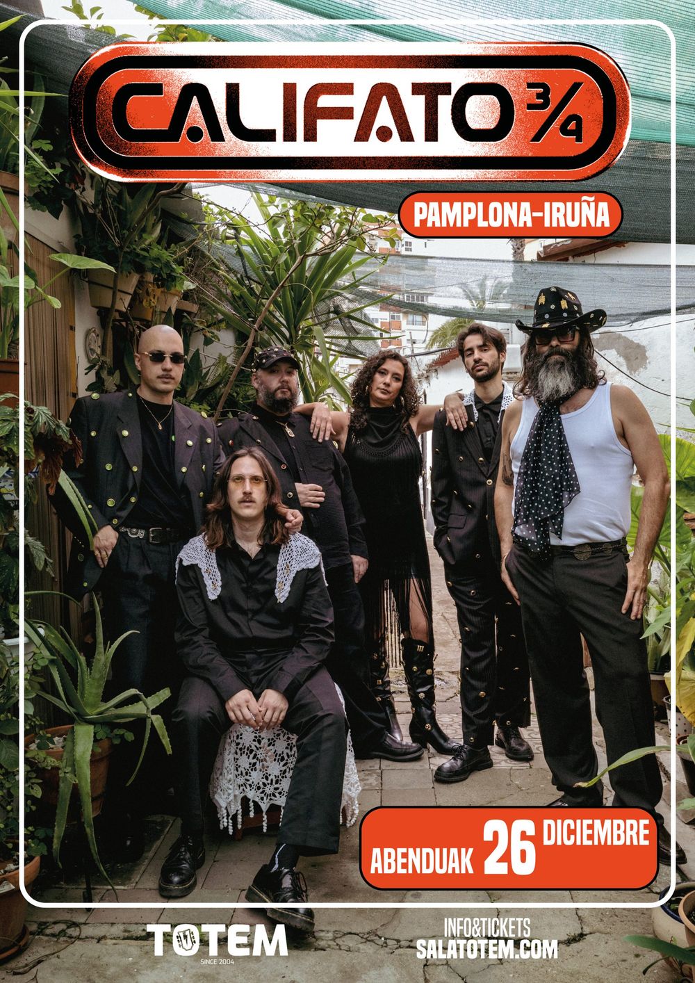Diciembre-26 / Sala Totem / Califato 3/4 / Villava, Navarra 2025
