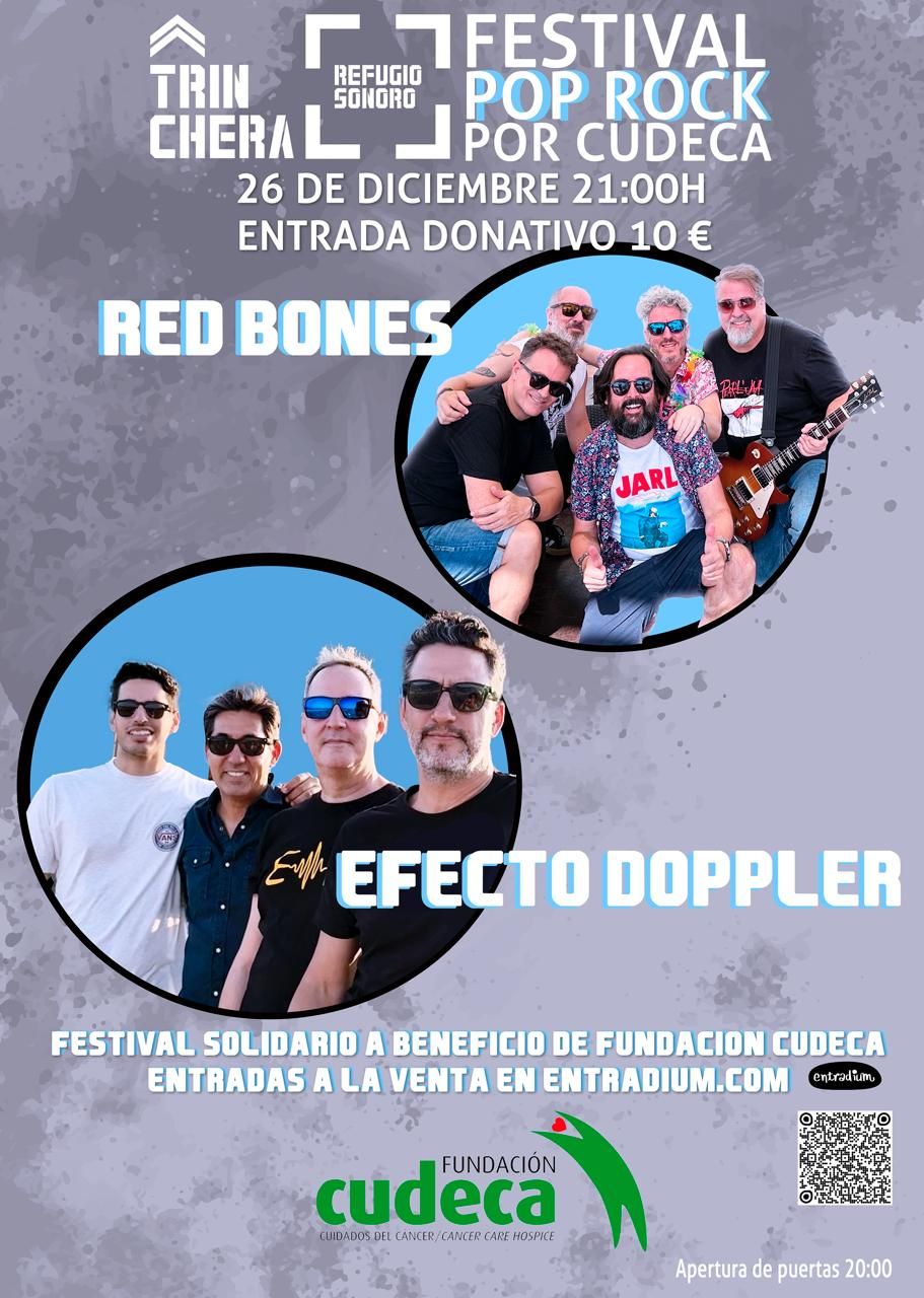 Diciembre-26 / Sala Trinchera / Red Bones + Efecto Doppler / Málaga 2025