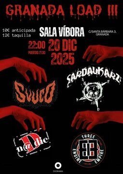 Diciembre-20 / Sala Víbora / Svuco + Sardaukarz + Dn@die + Engine Empire / Granada 2025