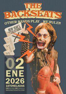Enero-2 / Sala 16 Toneladas / The Backseats (Tributo metal) / Valencia 2026
