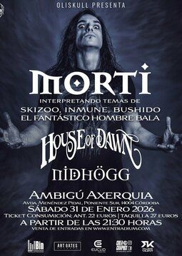Enero-31 / Ambigú Axerquía / Morti + House of Dawn + Nidhogg / Córdoba 2026