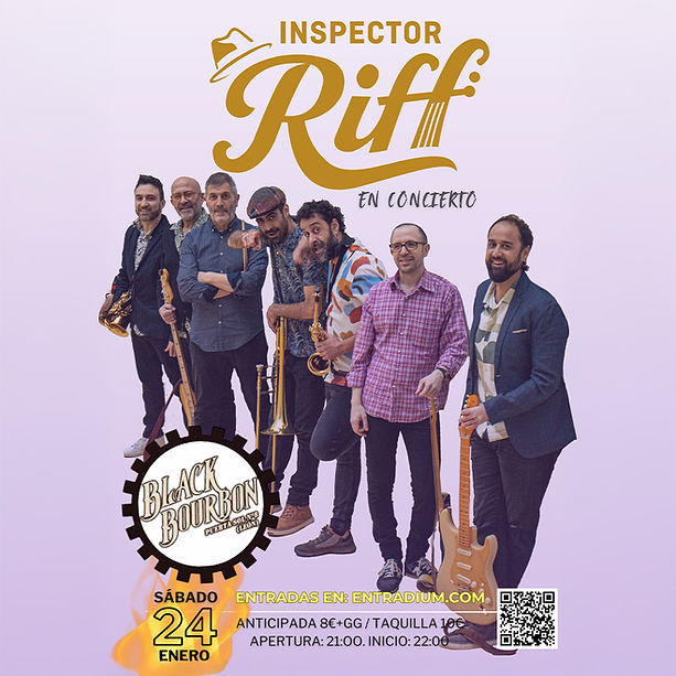 Concierto de Inspector Riff en Black Bourbon (León) · 24 de enero, 2026