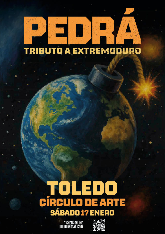 Enero-17 / Círculo del Arte / Pedrá (Tributo Extremoduro) / Toledo 2026