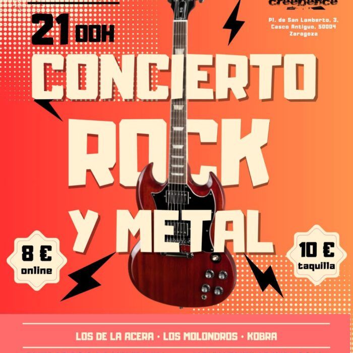 Enero-3 / Sala Creedence / Los de la Acera + Kobra + Los Molondros / Zaragoza 2026