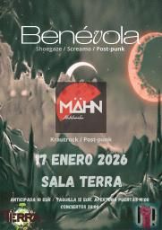 Enero-17 / Sala El Terra / Benévola + Malälemahn / Castellón 2026