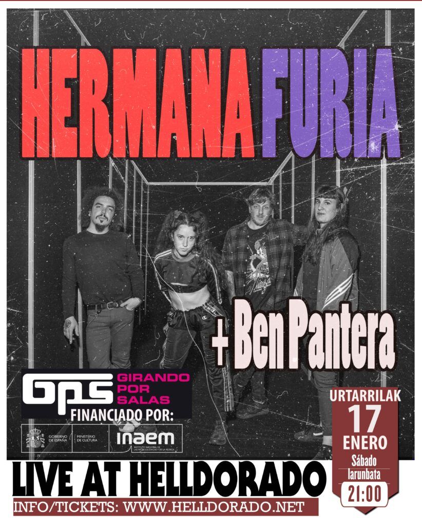 Enero-17 / Hell Dorado / Hermana Furia + Ben Pantera / Vitoria-Gasteiz 2026