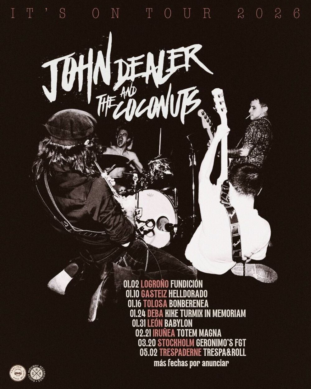 Enero-10 / Hell Dorado / John Dealer & the Coconuts + Kinki Boys + Santa Barbara / Vitoria-Gasteiz 2026
