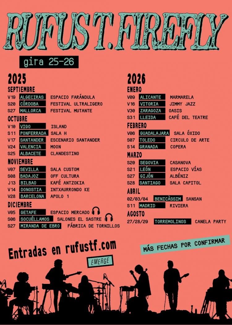 Enero-16 / Sala Jimmy Jazz / Rufus T. Firefly / Vitoria-Gasteiz 2026