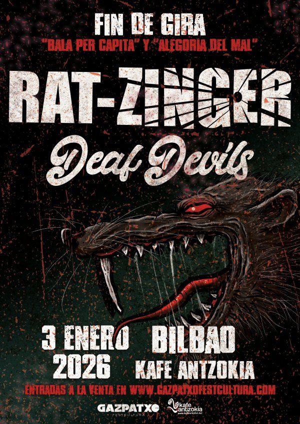 Enero-3 / Kafé Antzokia / Rat-zinger + Deaf Devils / Bilbao 2026