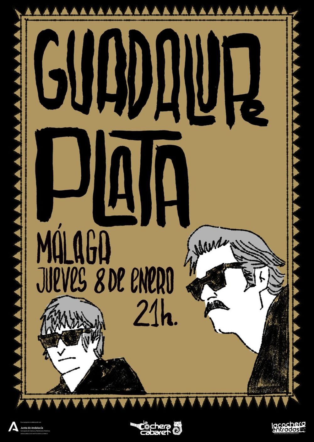 Enero-8 / La Cochera Cabaret / Guadalupe Plata / Málaga 2026