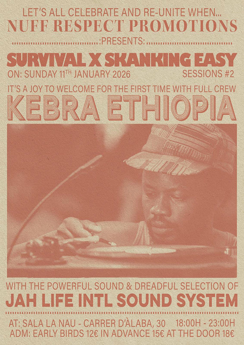 Enero-11 / Sala La Nau / Kebra Ethiopia / Barcelona 2026